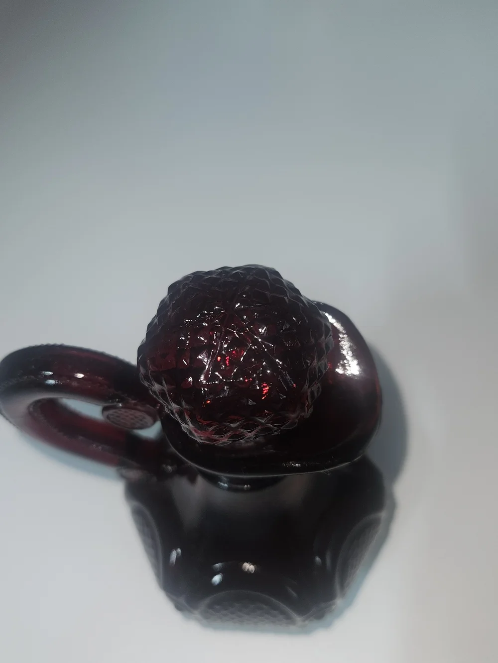 Vintage Avon Ruby Red Glass Cruet Pitcher
